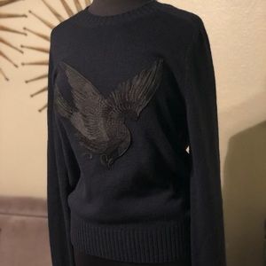 Gucci Crew Neck Sweater With Phoenix Embroidery